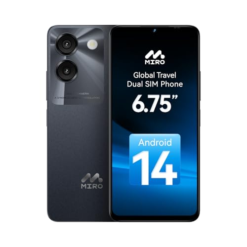 Miro Ultra-Light Smartphone 6.75" 4G 64GB Black