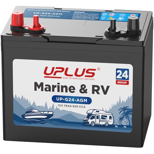 UPLUS 24M Marine Dual Purpose Battery