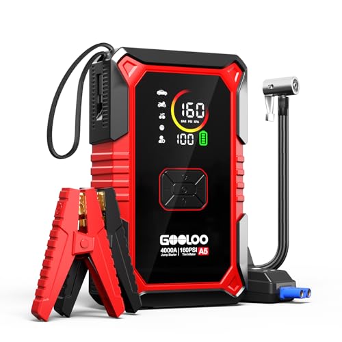 GOOLOO A5 Jump Starter with Compressor