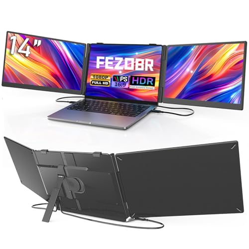 FEZOBR Triple Portable Laptop Monitor Extender