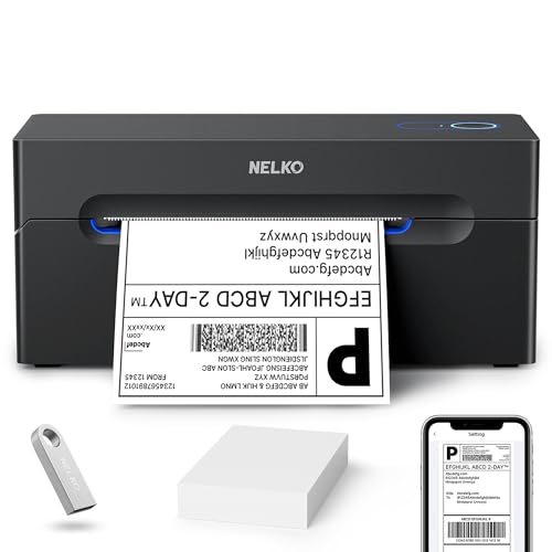 Nelko Bluetooth Thermal Shipping Label Printer