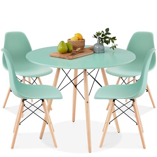 Compact Mid-Century Dining Set, 5-Piece