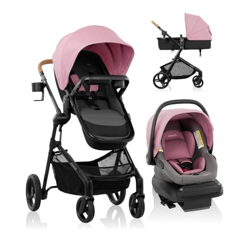 Evenflo Pivot NXT Travel System, Lilas Pink