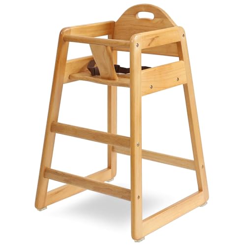 Wooden High Chair for Baby and Toddler