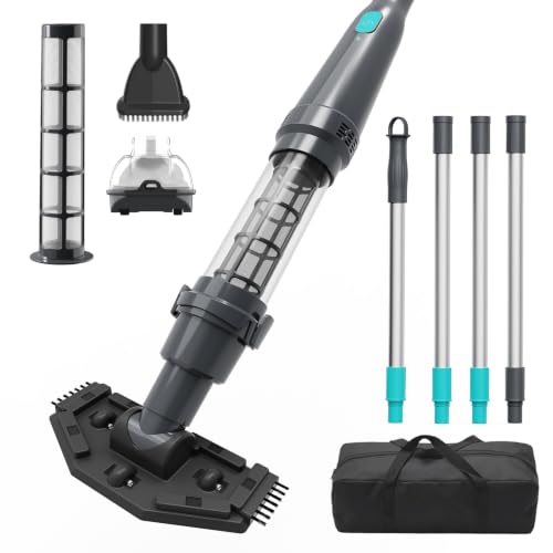PoolMr Handheld Pool Vacuum Charcoal Gray