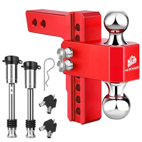 Metoware Adjustable Aluminum Trailer Hitch