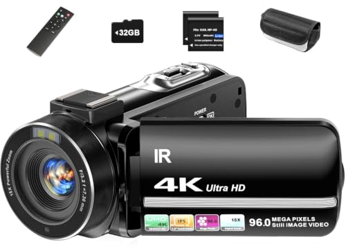 Aidzhi 4K UHD Vlogging Camcorder