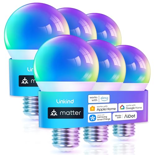 Linkind Matter Smart Light Bulb 6 Pack