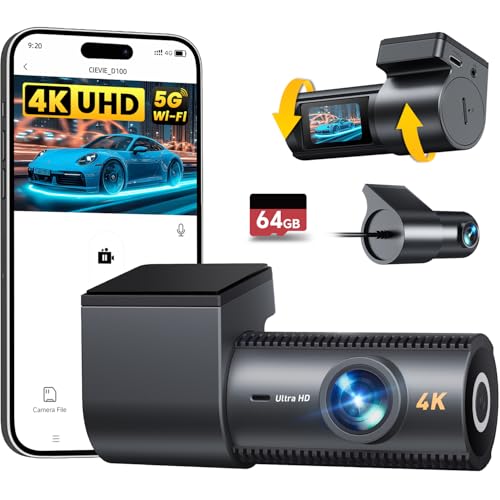 Cievie 4K Dual Dash Cam with WiFi