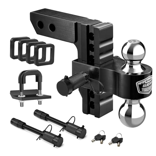 Kohree Adjustable Trailer Hitch with Dual Ball