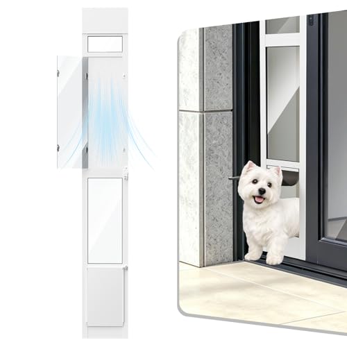 YGNNJY Adjustable Dog Door for Sliding Glass
