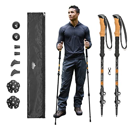 Cascade Mountain Tech Trekking Poles, Orange