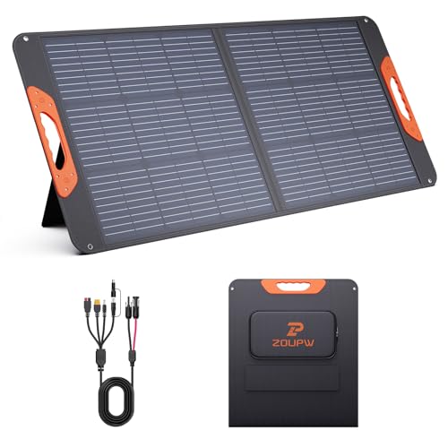 ZOUPW 100W Portable Solar Charger