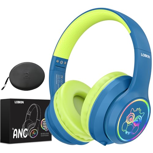 Lobkin Kids Bluetooth Headphones with LED Lights