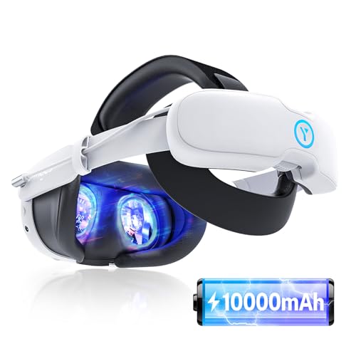 YOGES 10000mAh Battery Head Strap for Meta Quest 3