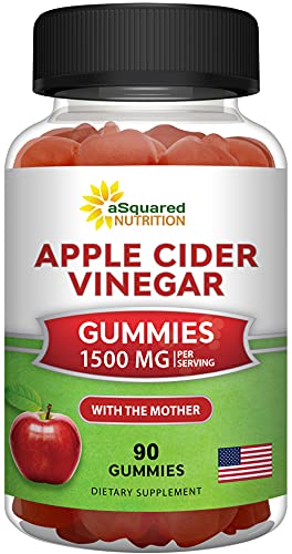 aSquared Nutrition Apple Cider Vinegar Gummies 1500mg