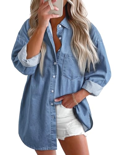 Astylish Women's Western Denim Shacket