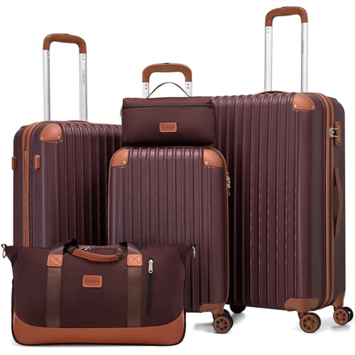Cosbarn 5-Piece Luggage Set with Wheels