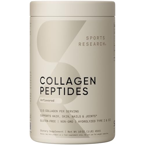 Sports Research Collagen Peptides Protein Supplement