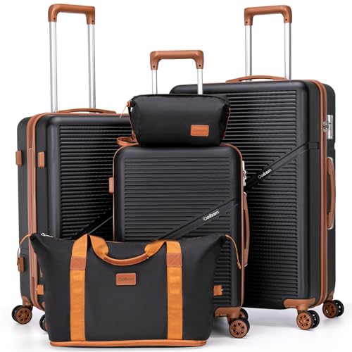 Cosbarn 5-Piece Luggage Set with Spinner Wheels