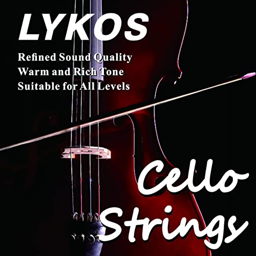 Lykos Cello Strings Set for 3/4 and 4/4 Cellos