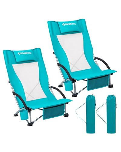 KingCamp Low Beach Chairs 2 Pack