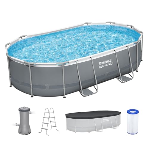 Bestway Power Steel Rectangular Swimming Pool Set