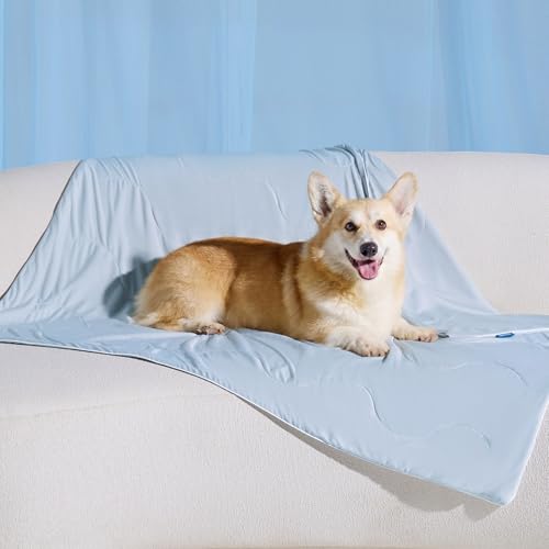 Bedsure Arctic Blue Pet Cooling Blanket