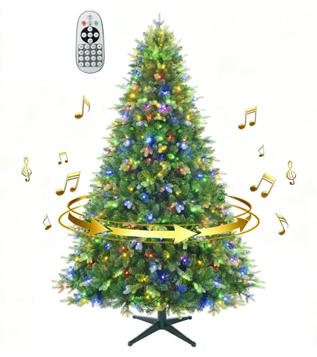 Facdiwok 6.5ft Prelit Christmas Tree with Music