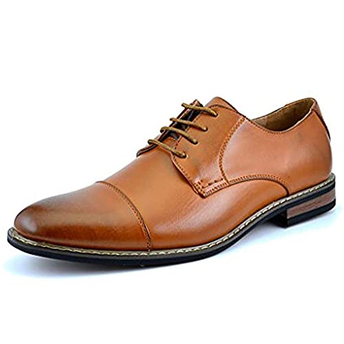 Dream Pairs Men's Prince-6 Brown Dress Shoes