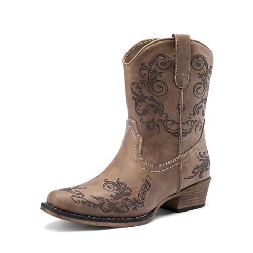 Dream Pairs Women's Western Ankle Boots