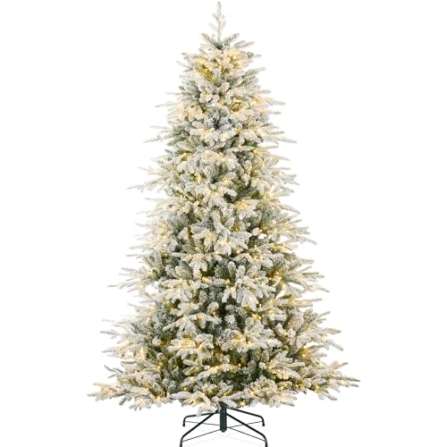 Flocked Aspen Christmas Tree 9ft Pre-lit