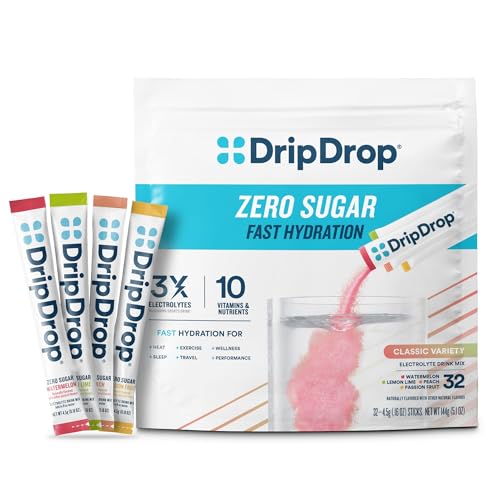 DripDrop Sugar Free Hydration Packets Variety