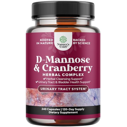 D Mannose with Cranberry Supplement 1000mg