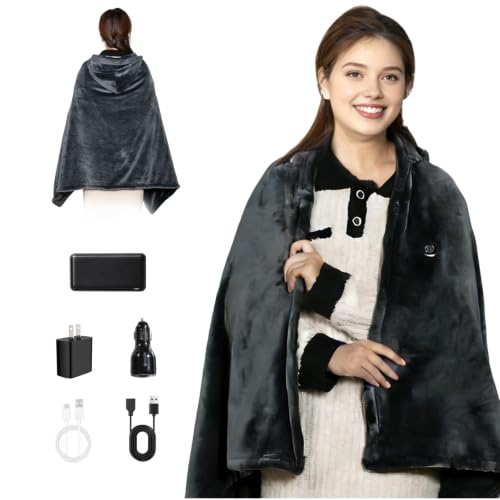 Cordless Heated Blanket with Hood