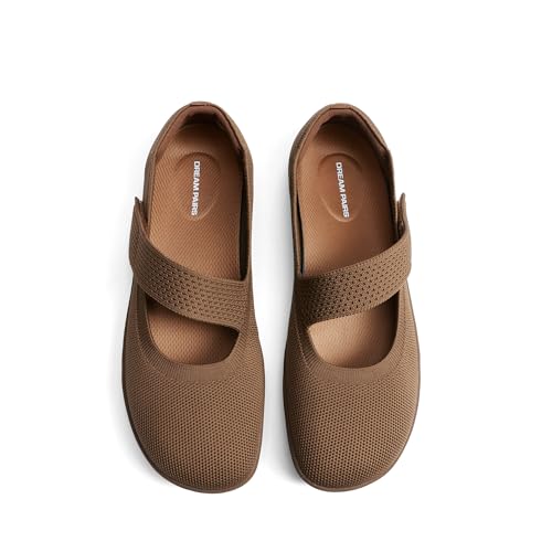 Dream Pairs Brown Mary Jane Flats
