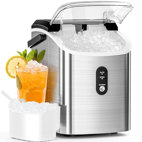 Antarctic Star Nugget Ice Maker Stainless Steel