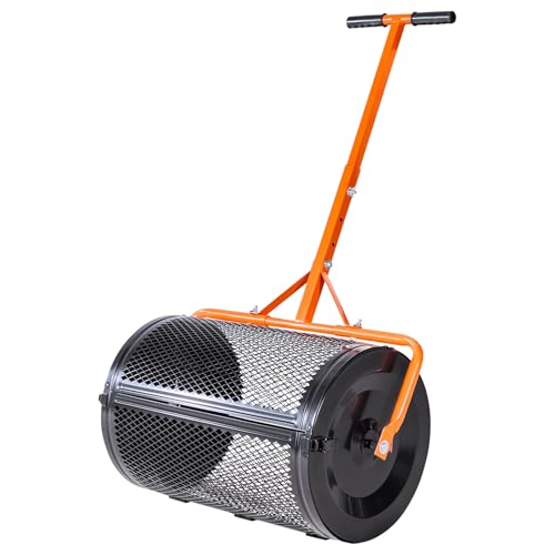 VEVOR Compost Spreader, Adjustable Peat Moss Roller