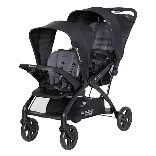 Baby Trend Sit N' Stand Double Stroller Dash Black