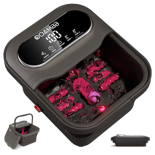 OOAMBB Collapsible Foot Spa with Massage Rollers