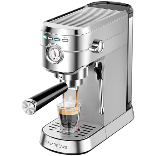 20 Bar Espresso Machine Silver