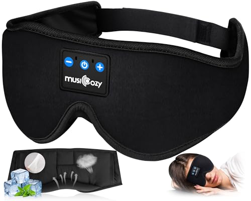 MUSICOZY Bluetooth Sleep Headphones Eye Mask