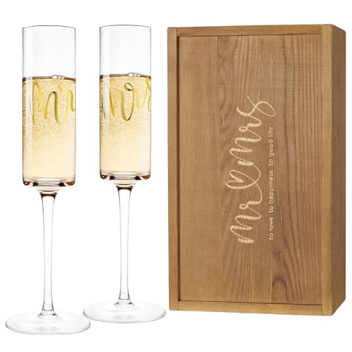 AW BRIDAL Crystal Champagne Flutes Set