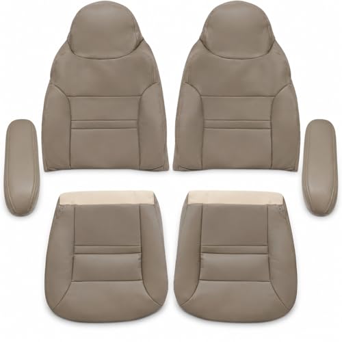 NLQR Tan Seat Covers and Armrest for Ford Excursion