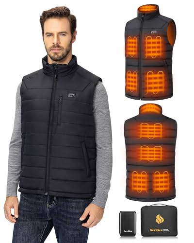 Sevdiea Men's Heated Vest with Battery