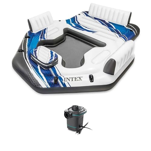 Intex Adult 5 Seat Pool Float with Electric Air Pump
