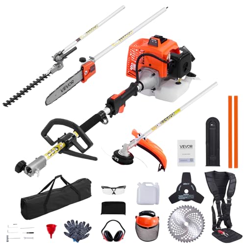 VEVOR 63cc 5-in-1 Gas Hedge Trimmer
