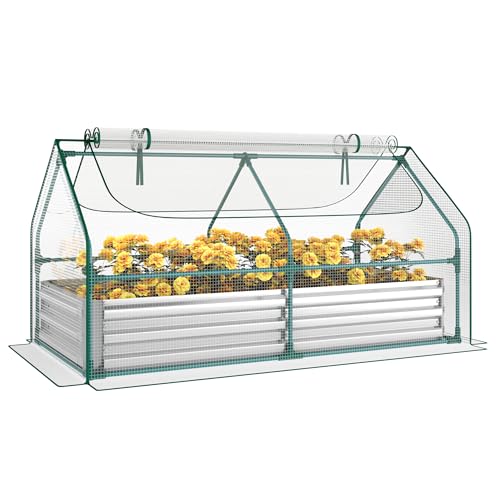 Miory Raised Garden Bed with PE Cover