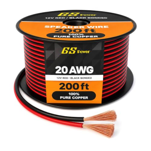 GS Power 20 Gauge 200ft OFC Speaker Cable