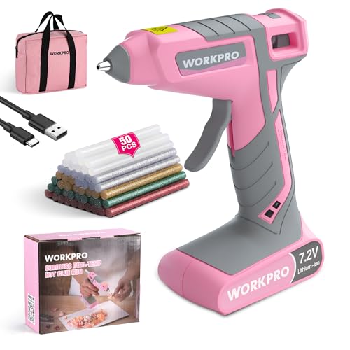 WORKPRO Cordless Hot Glue Gun